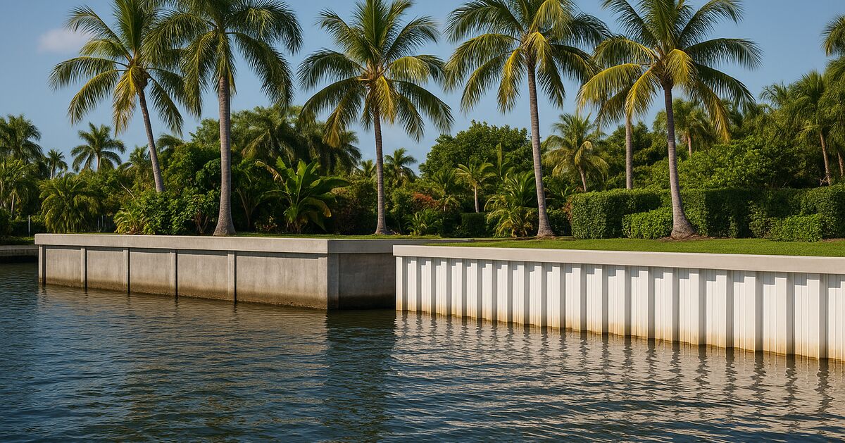 Concrete seawall vs. vinyl sheet pile: which holds up better in Sarasota County