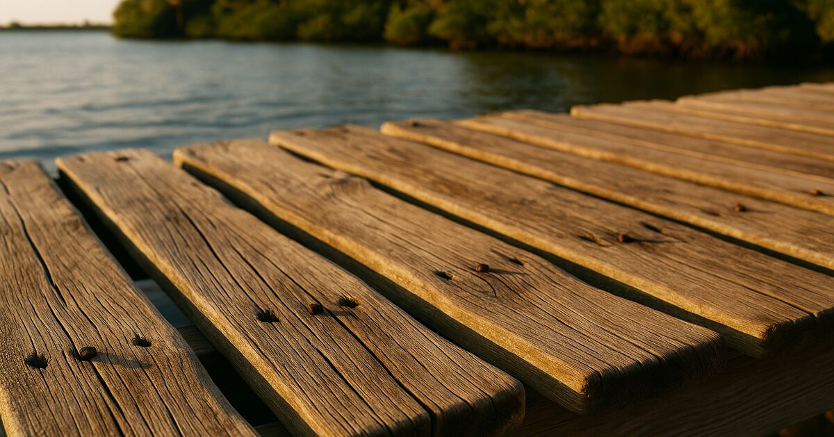 Dock decking boards cupping, cracking, or popping fasteners in Sarasota