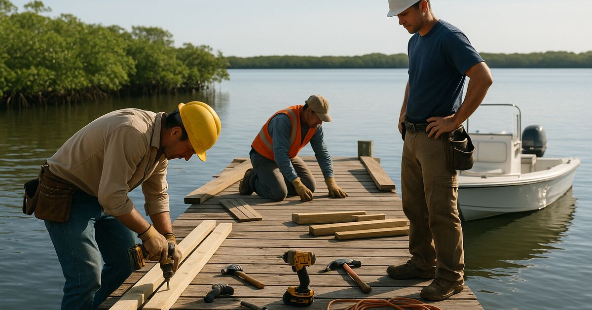 How long does dock, boat lift, or seawall repair take in Sarasota?