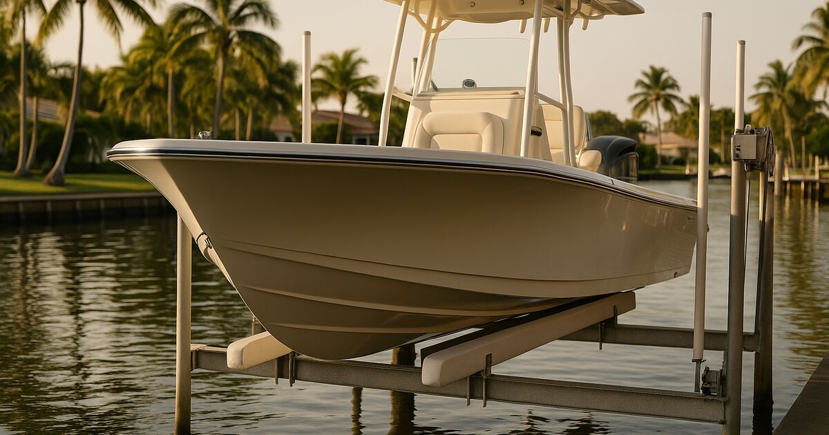 How to choose the right boat lift bunks and bunk padding for saltwater
