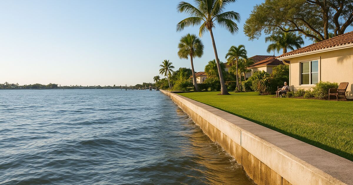 What happens to a seawall during a Sarasota king tide - and how to know if yours handled it