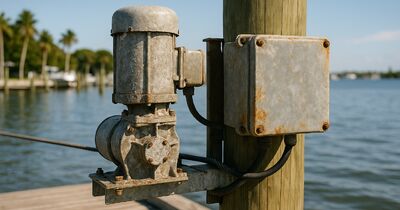 Why salt air destroys boat lift electronics faster in Sarasota